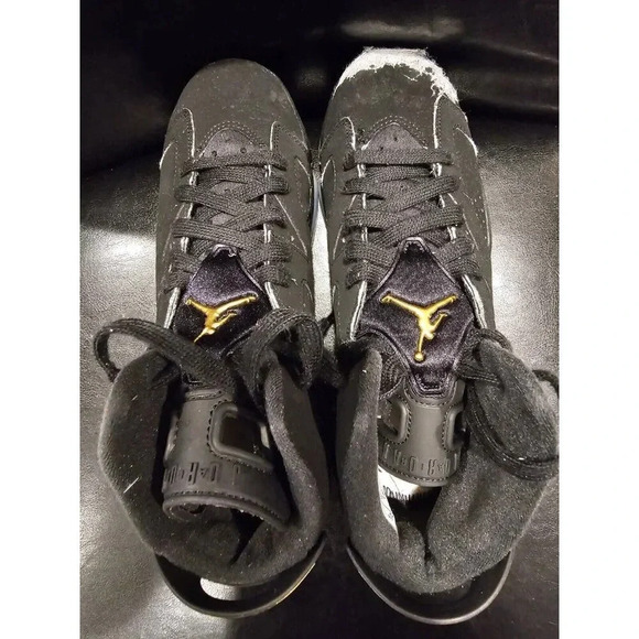 Nike Air Jordan 6 Retro DMP Black/Gold Youth Size 7 - Major Flaw - See Pics - Picture 16 of 16